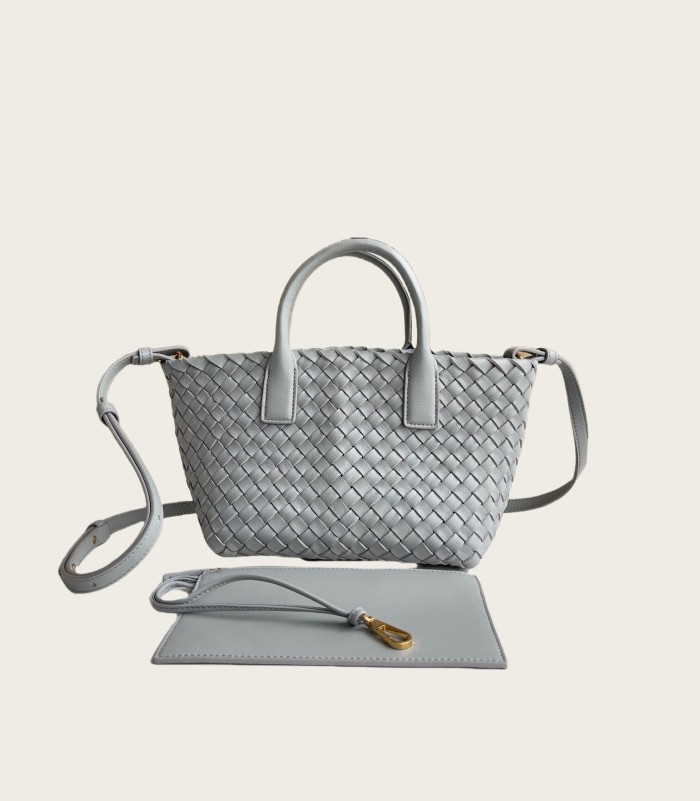 Genuine Lambskin Leather Designer Mini Cabat Bag