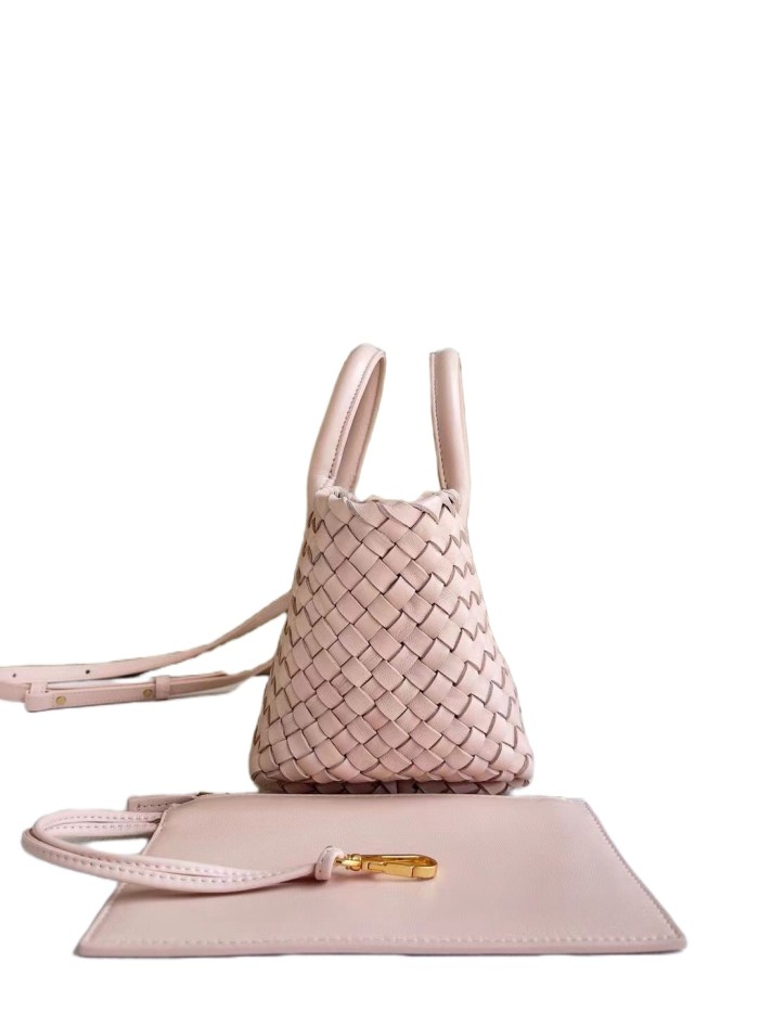 Genuine Lambskin Leather Designer Mini Cabat Bag