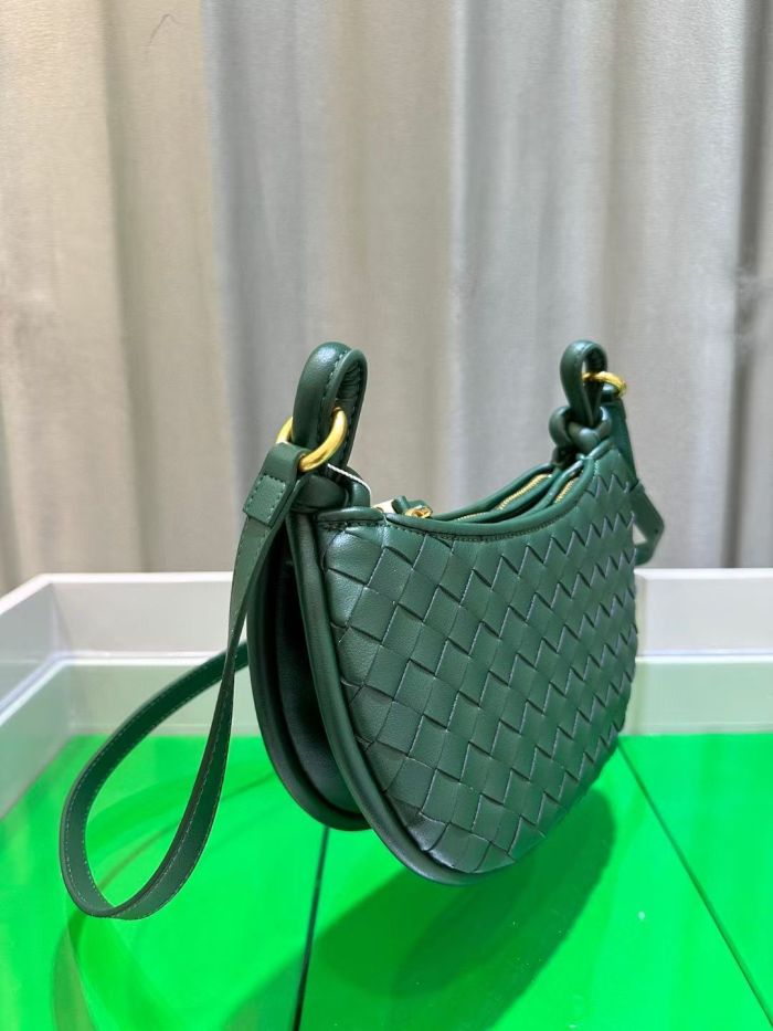 Leather Woven Shoulder Bag