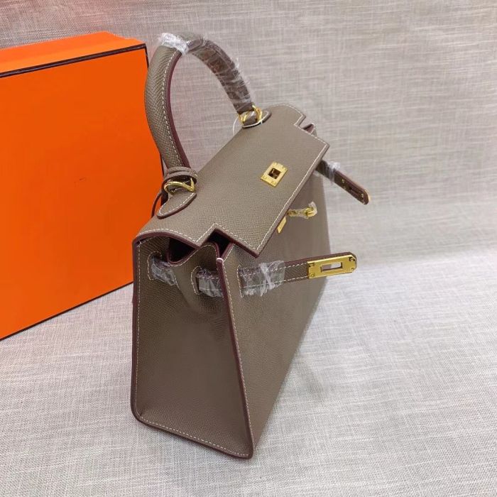 Genuine Epsom Leather Crossbody Bag 25CM 28CM