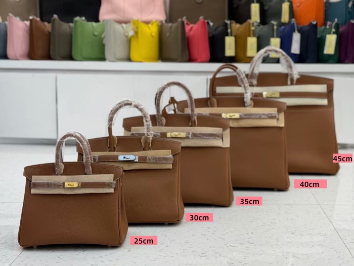 Genuine Togo Calfskin Leather Women Top Handle Bag