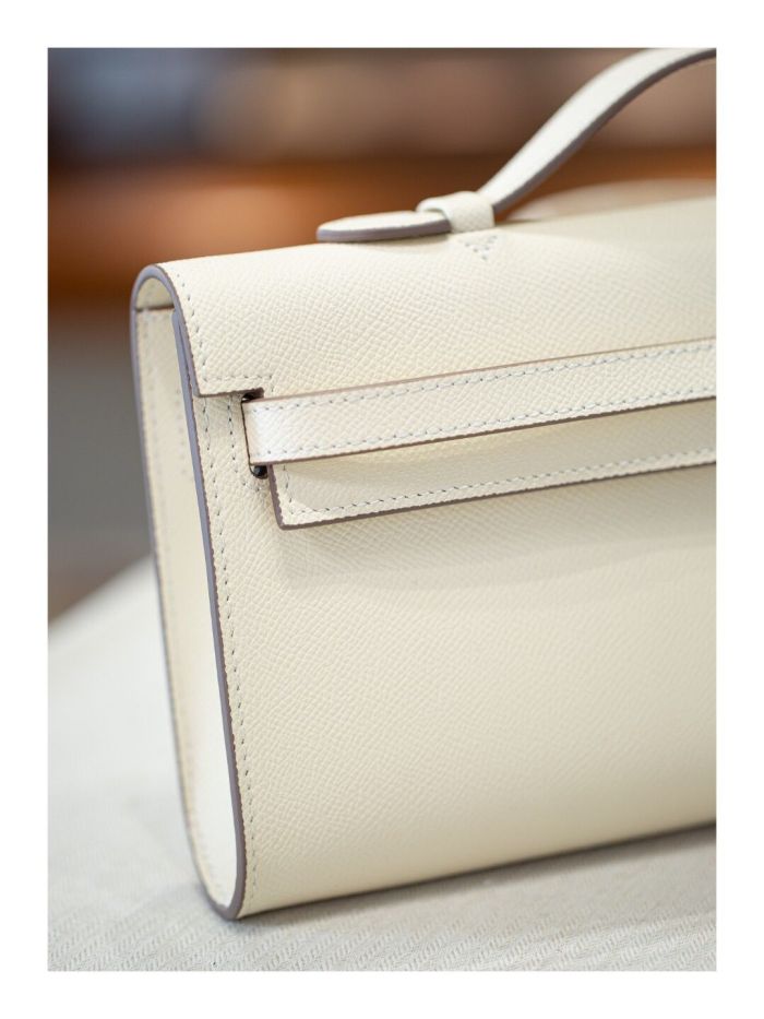 Genuine Epsom Leather Cut Shoulder Bag