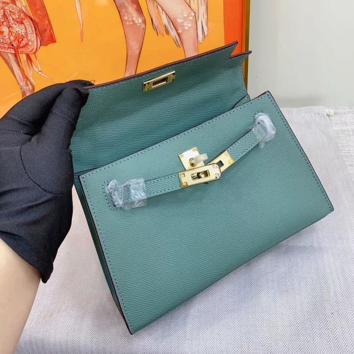 Luxury Epsom Leather Handbag 19cm 22cm 25cm 28cm
