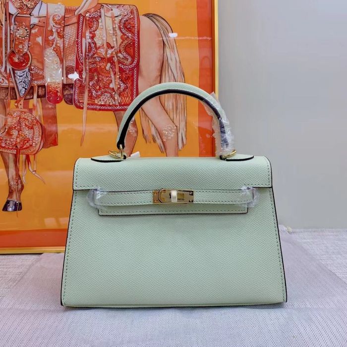 Luxury Epsom Leather Handbag 19cm 22cm 25cm 28cm