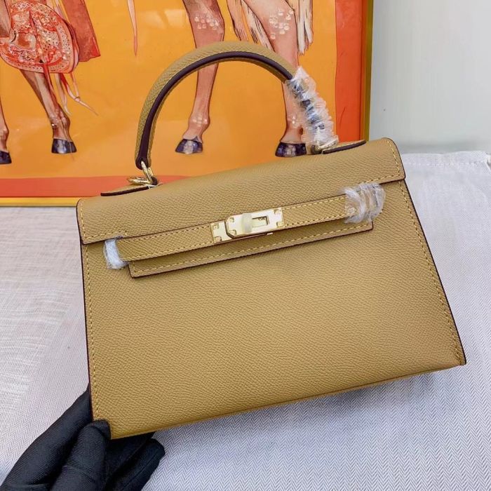 Luxury Epsom Leather Handbag 19cm 22cm 25cm 28cm