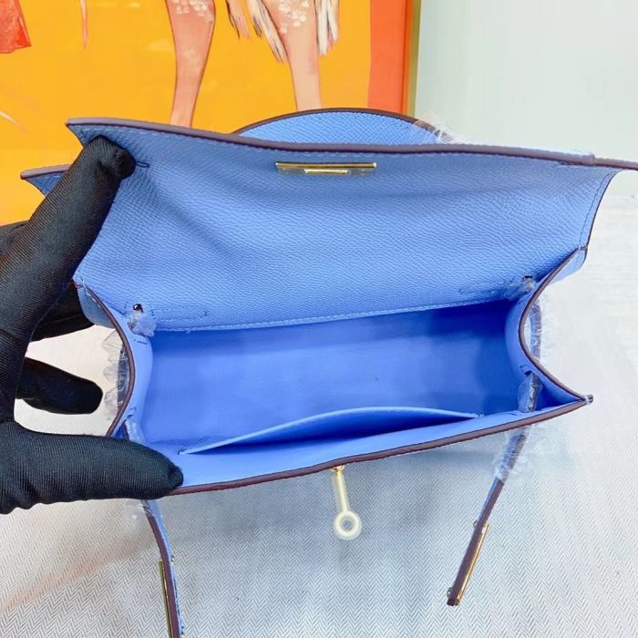 Luxury Epsom Leather Handbag 19cm 22cm 25cm 28cm