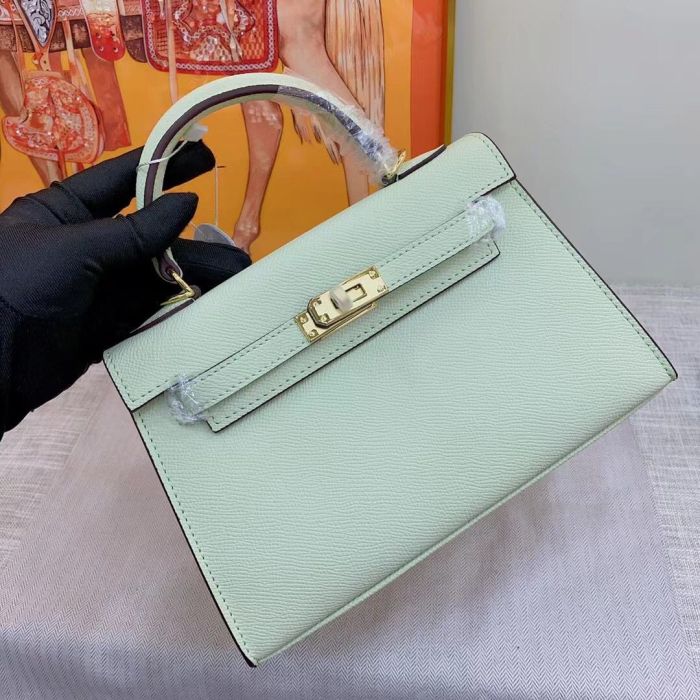 Luxury Epsom Leather Handbag 19cm 22cm 25cm 28cm