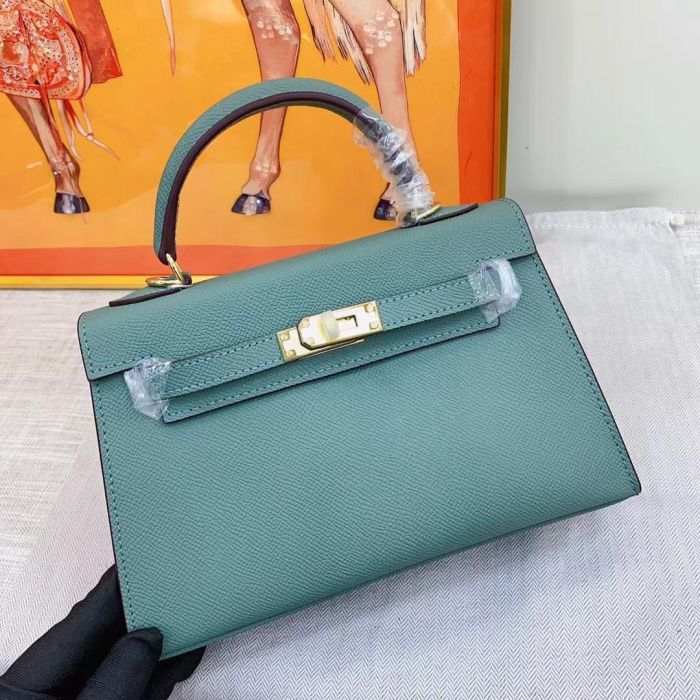 Luxury Epsom Leather Handbag 19cm 22cm 25cm 28cm