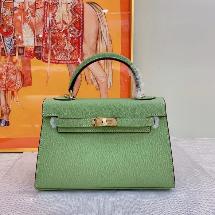 Luxury Epsom Leather Handbag 19cm 22cm 25cm 28cm