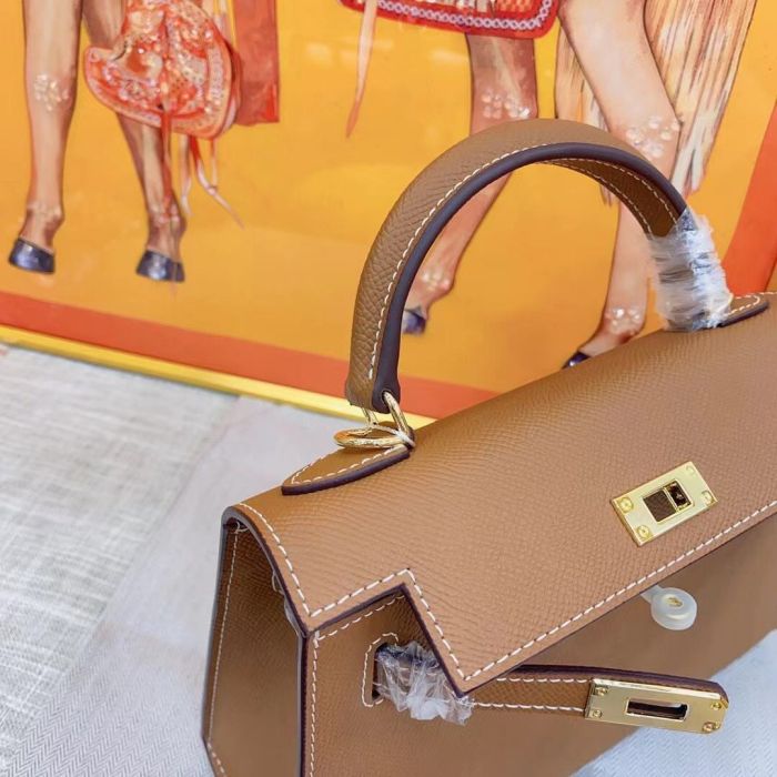 Luxury Epsom Leather Handbag 19cm 22cm 25cm 28cm