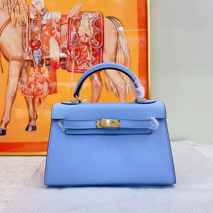 Luxury Epsom Leather Handbag 19cm 22cm 25cm 28cm