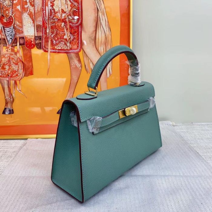 Luxury Epsom Leather Handbag 19cm 22cm 25cm 28cm