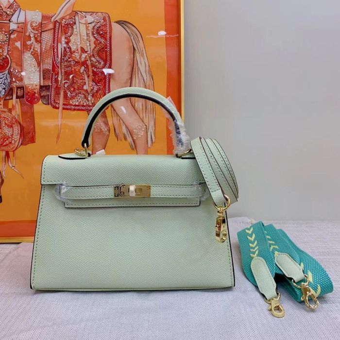 Luxury Epsom Leather Handbag 19cm 22cm 25cm 28cm