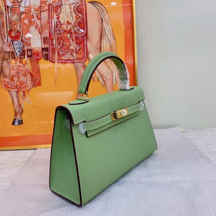 Luxury Epsom Leather Handbag 19cm 22cm 25cm 28cm