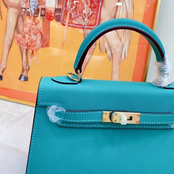 Luxury Epsom Leather Handbag 19cm 22cm 25cm 28cm