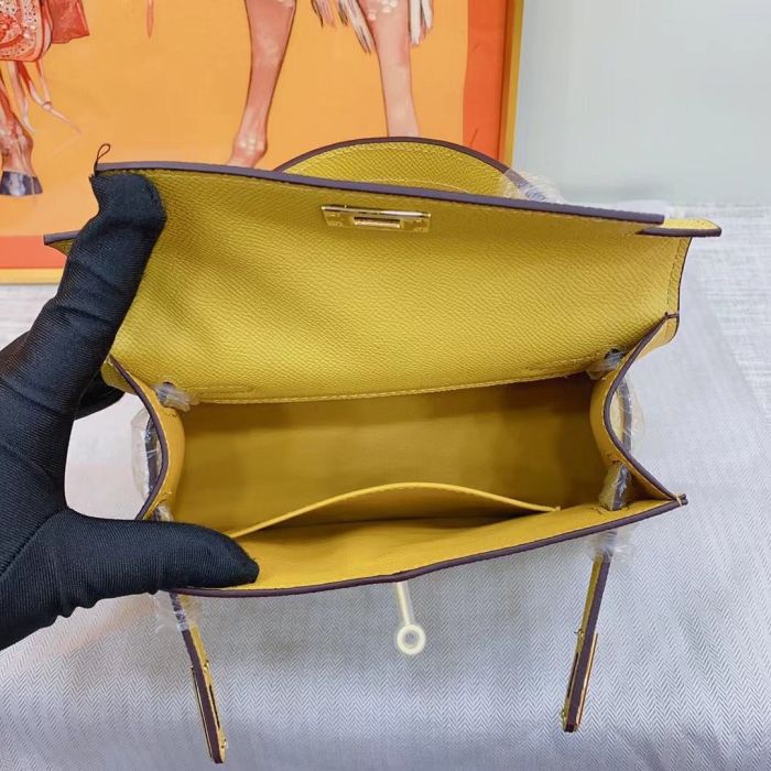 Luxury Epsom Leather Handbag 19cm 22cm 25cm 28cm