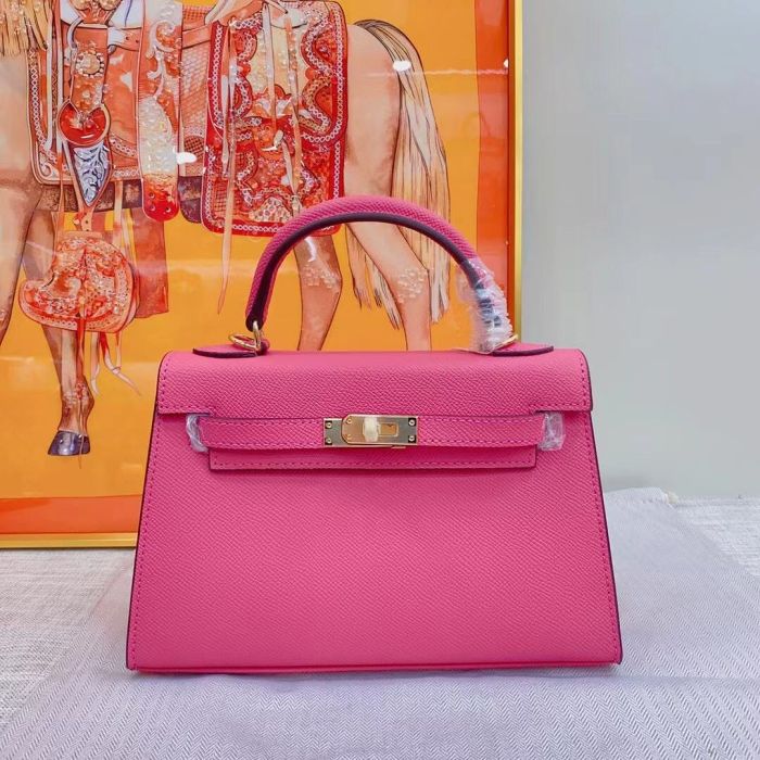 Luxury Epsom Leather Handbag 19cm 22cm 25cm 28cm