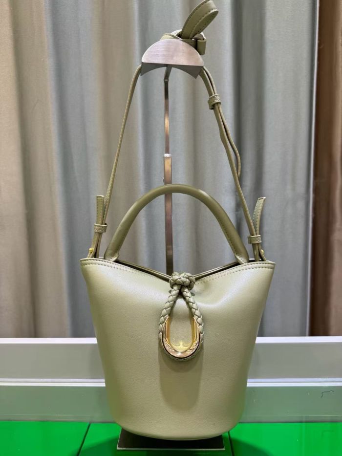 Genuine Leather Bucket Bag