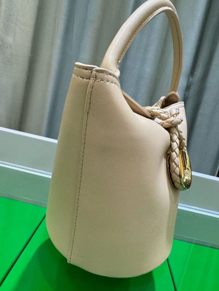 Genuine Leather Bucket Bag