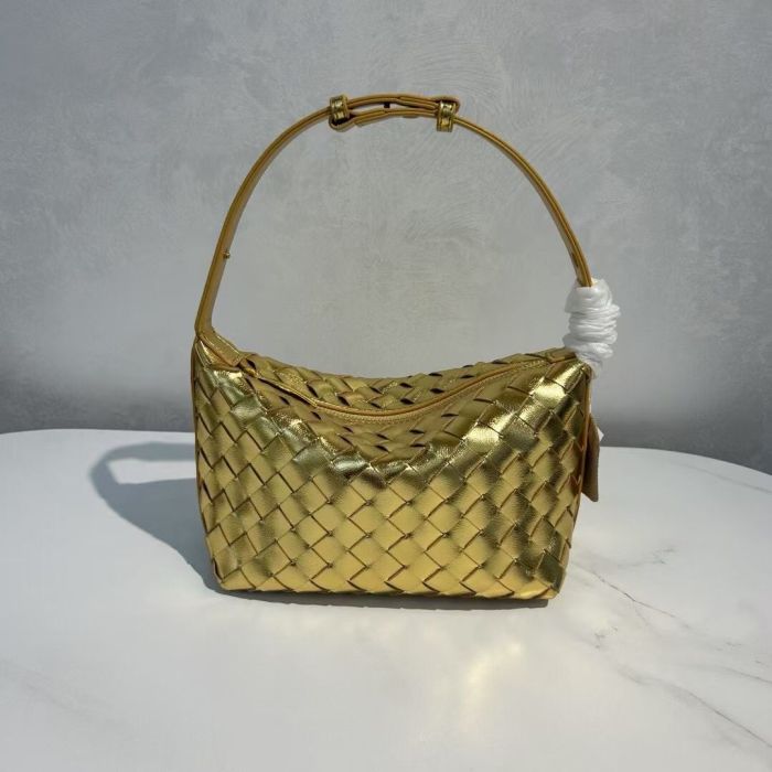 Leather Woven Tote Bag 23x13x10cm
