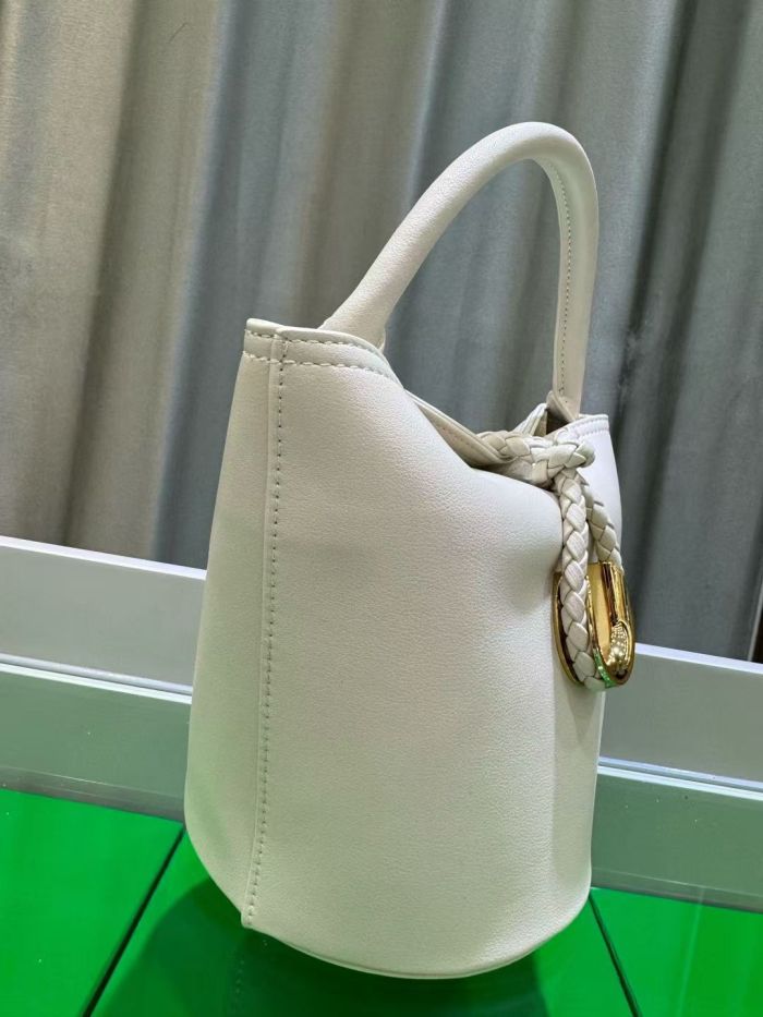 Genuine Leather Bucket Bag