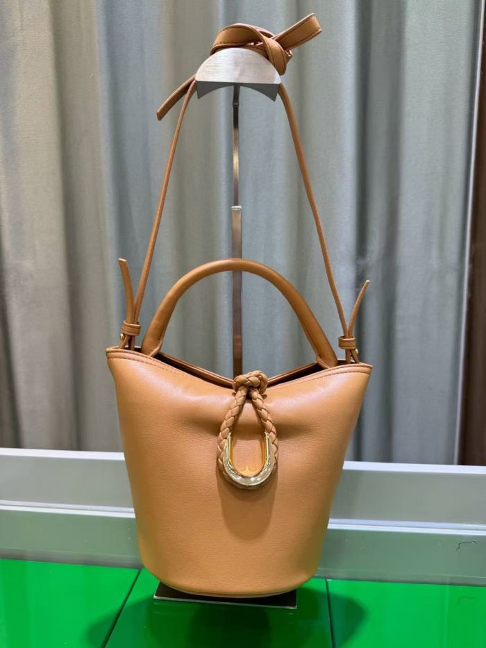 Genuine Leather Bucket Bag