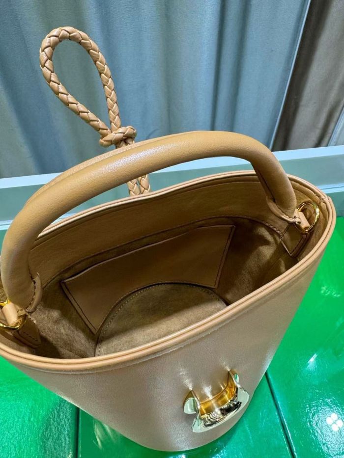 Genuine Leather Bucket Bag