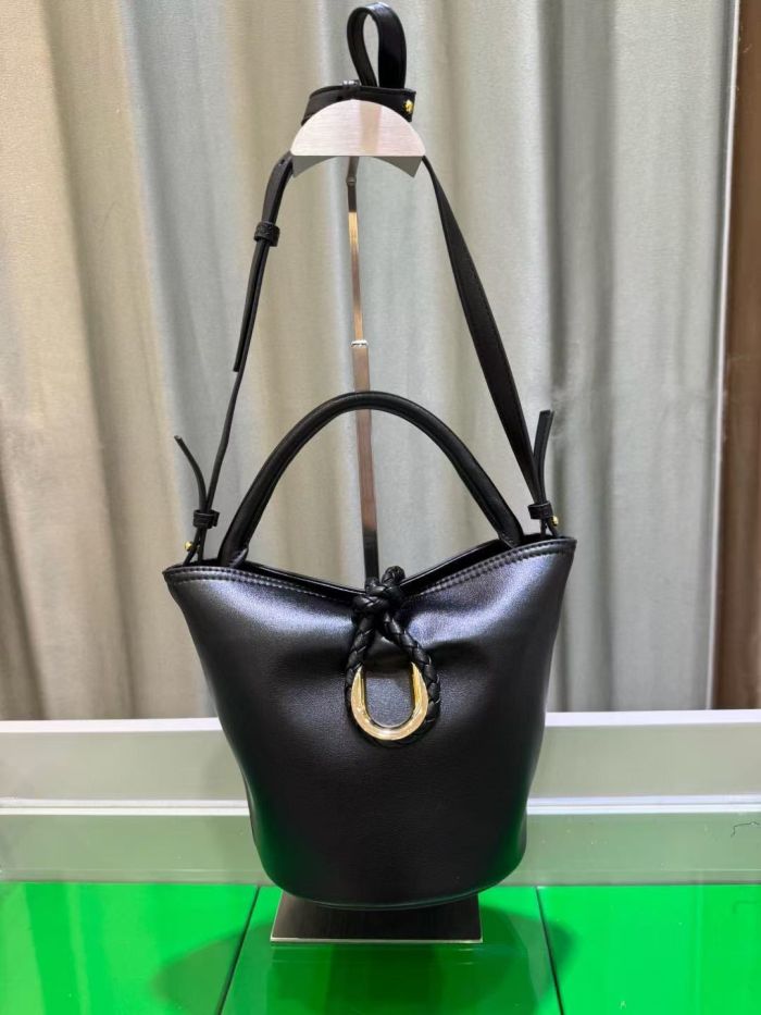 Genuine Leather Bucket Bag
