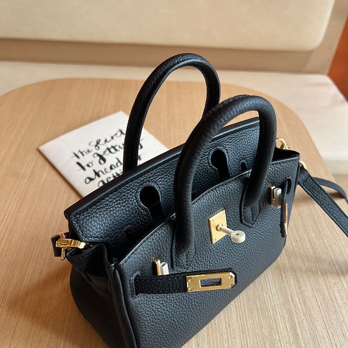 20cm Togo Leather Top Handle bag