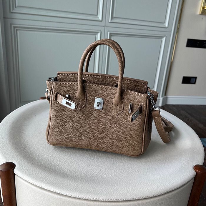 20cm Togo Leather Top Handle bag