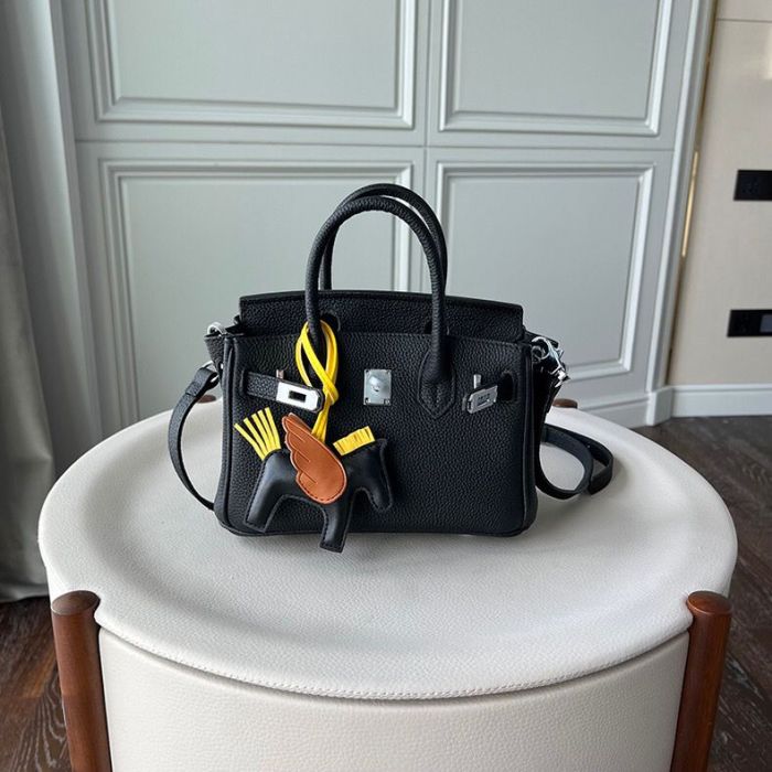 20cm Togo Leather Top Handle bag