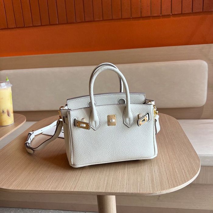 20cm Togo Leather Top Handle bag