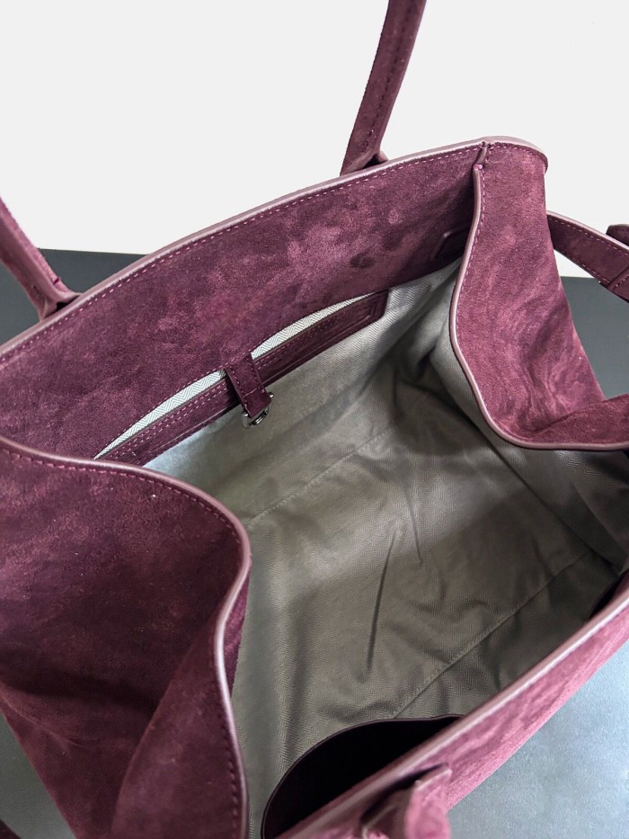 Large Suede Tote Bag