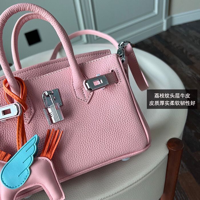 20cm Togo Leather Top Handle bag