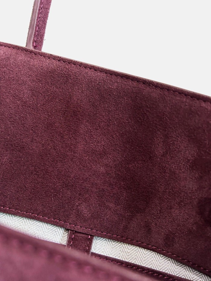 Large Suede Tote Bag