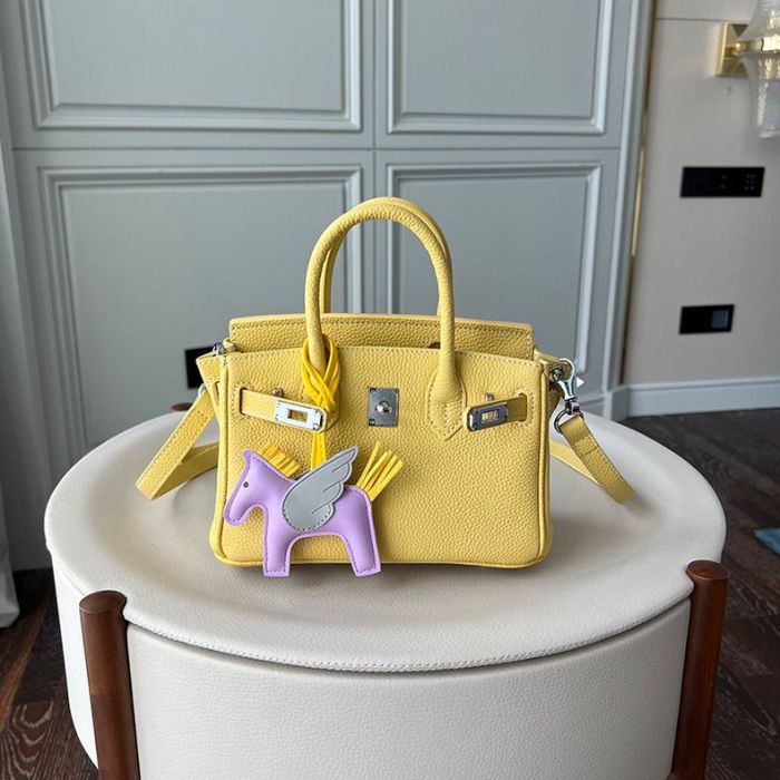 20cm Togo Leather Top Handle bag