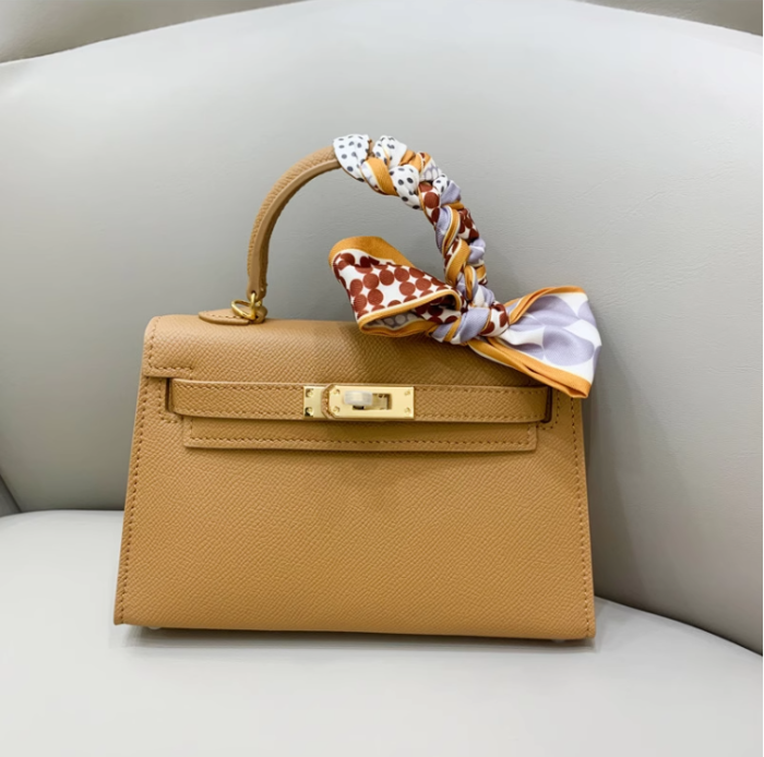 Epsom Leather Tote Shoulder Bag