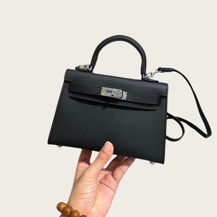 Epsom Leather Tote Shoulder Bag