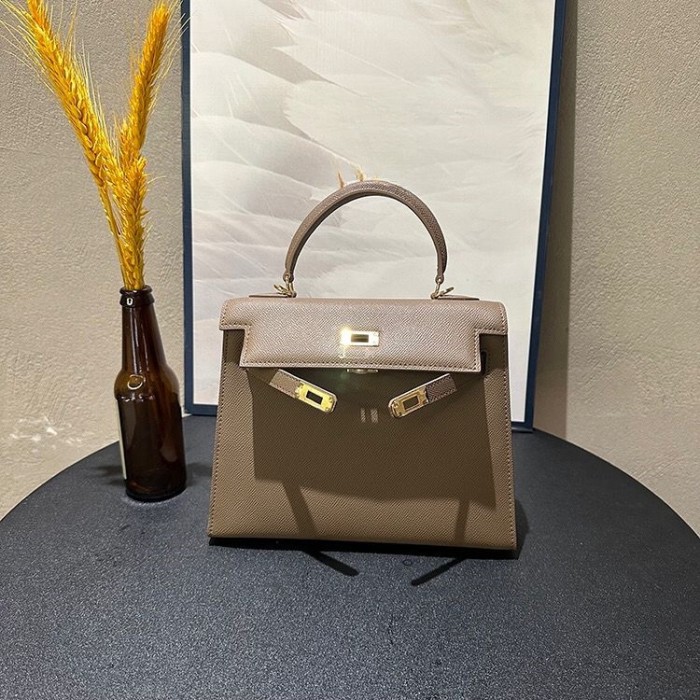 Epsom Leather Tote Shoulder Bag