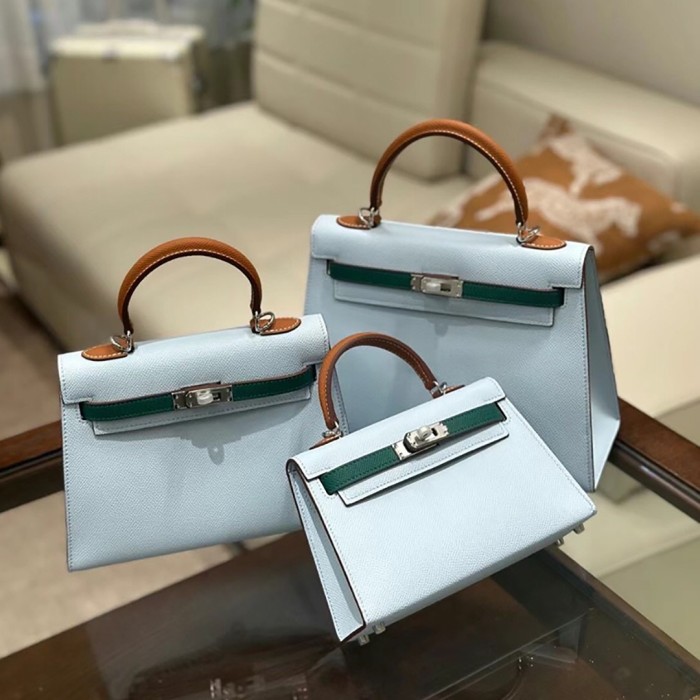 Epsom Leather Tote Shoulder Bag