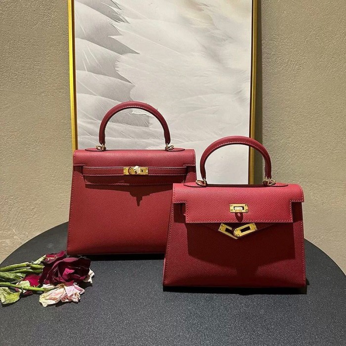 Epsom Leather Tote Shoulder Bag