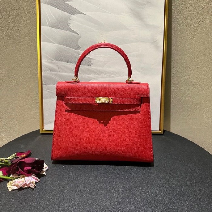 Epsom Leather Tote Shoulder Bag