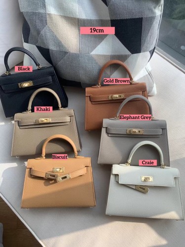 Epsom Leather Tote Shoulder Bag