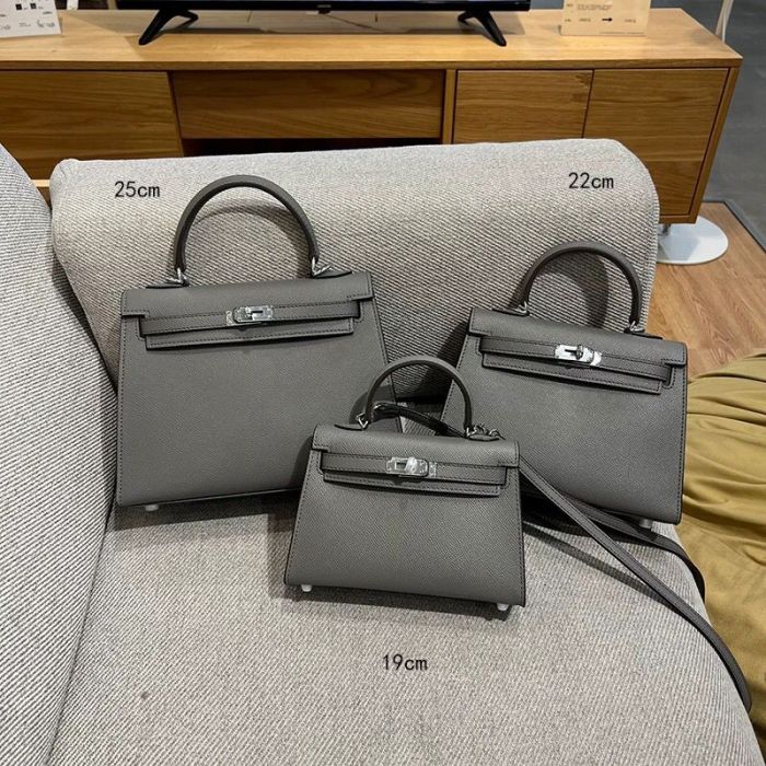 Epsom Leather Tote Shoulder Bag
