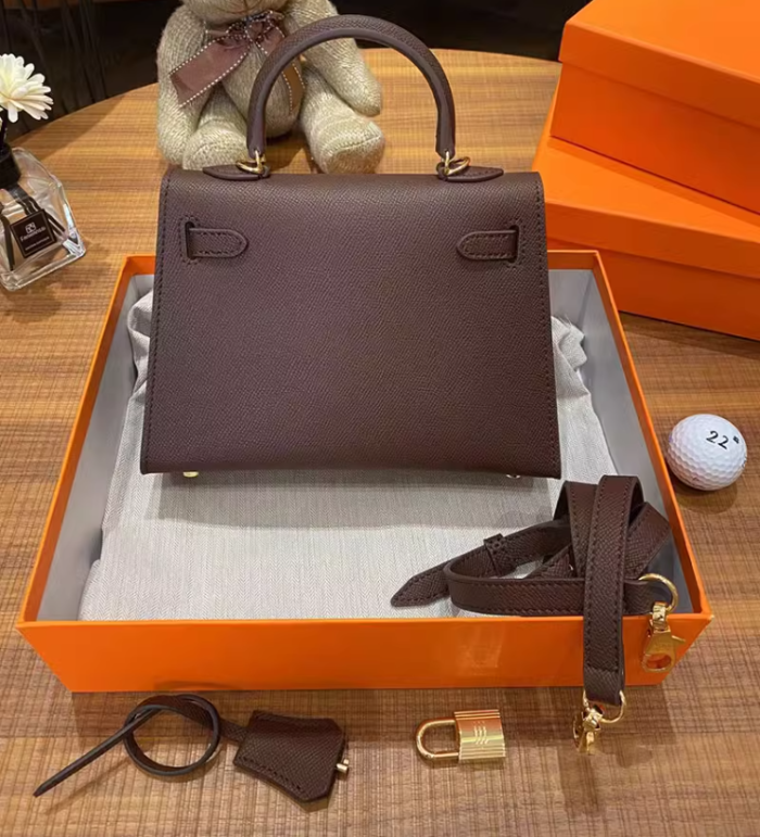 Epsom Leather Tote Shoulder Bag