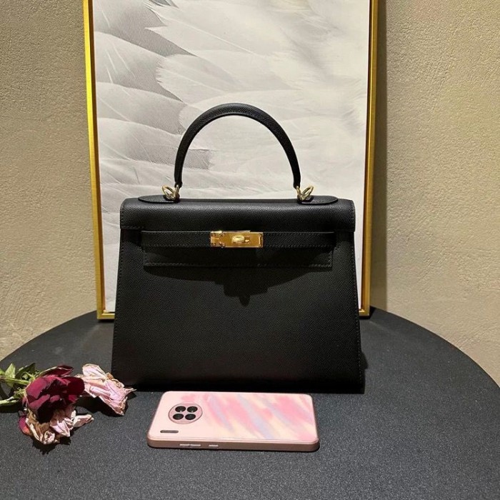 Epsom Leather Tote Shoulder Bag