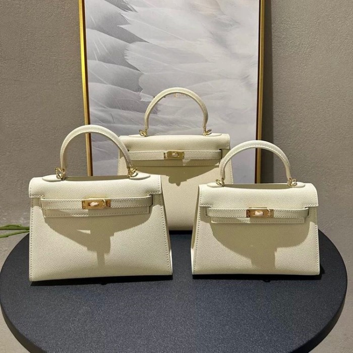 Epsom Leather Tote Shoulder Bag