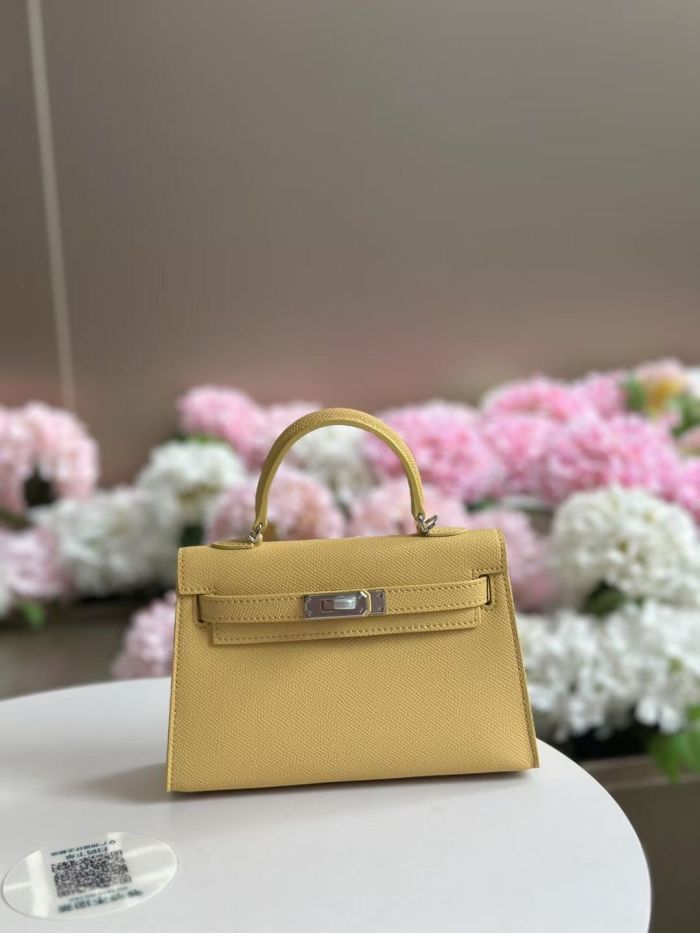 Epsom Leather Tote Shoulder Bag