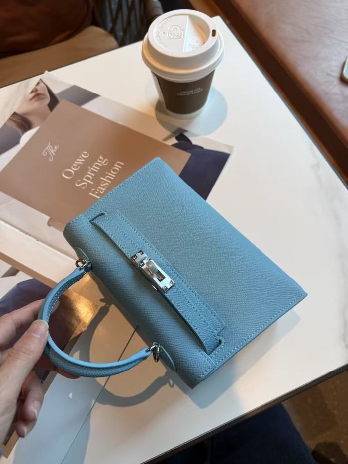 Epsom Leather Tote Shoulder Bag