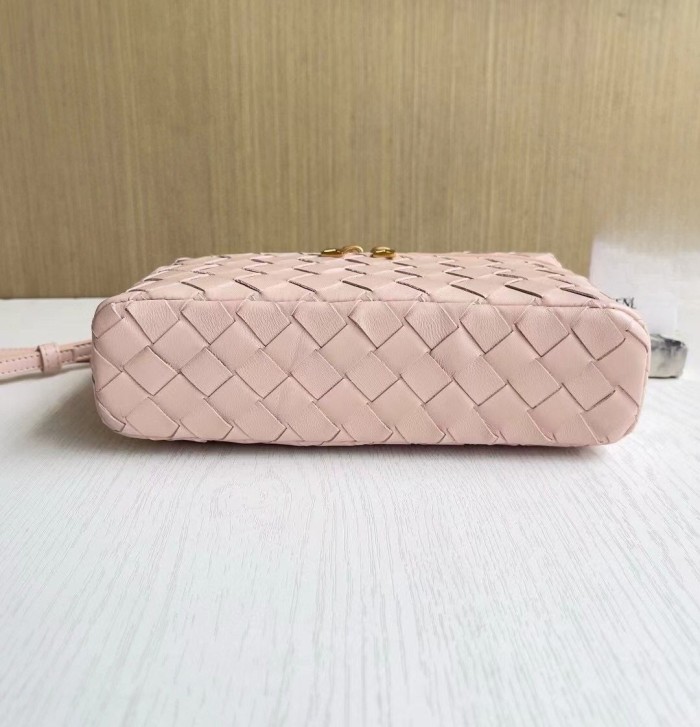 Leather Woven Tote Shoulder Bag